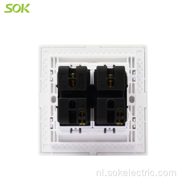 6A250V Gordijnschakelaar elektrische schakelaar 86x86mm schakelaars